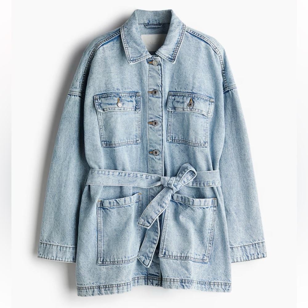 H&M Oversized Light Blue Jean Jacket